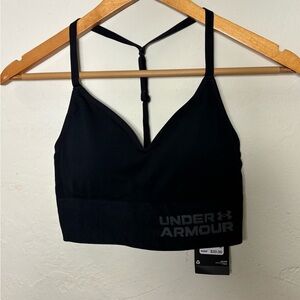 NWT Under Armour Black Strappy Sports Bra